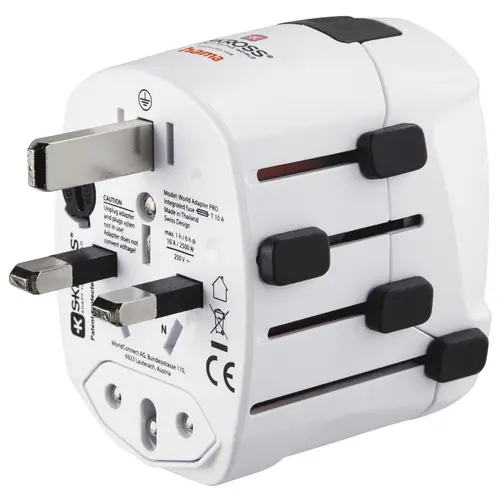 World Travel Pro adaptador de enchufe eléctrico Universal Blanco - Imagen 7