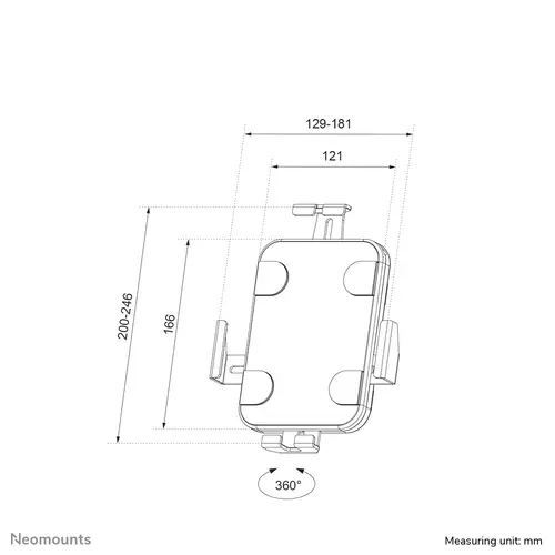 WL15-625BL1 Soporte de pared para tableta 7.9-11" - bloqueable - universal - Imagen 19