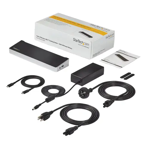 Dock USB-C para 3 Monitores 4K - Hub Ladrón de 5 Puertos USB 3.2 5Gbps - HDMI y DisplayPort - Mac y Windows - Docking Station - PD 100W - Imagen 7