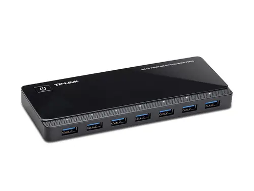 UH720 hub de interfaz USB 3.2 Gen 1 (3.1 Gen 1) Micro-B 5000 Mbit/s Negro - Imagen 1