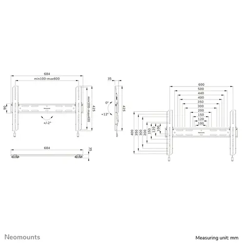 WL35S-850BL16 Soporte de pared para TV 42-86" - inclinable - bloqueable - instalación rápida - Imagen 20