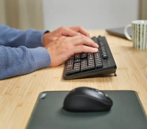TKM-360 teclado Ratón incluido Oficina RF inalámbrico QWERTY Español Negro - Imagen 8