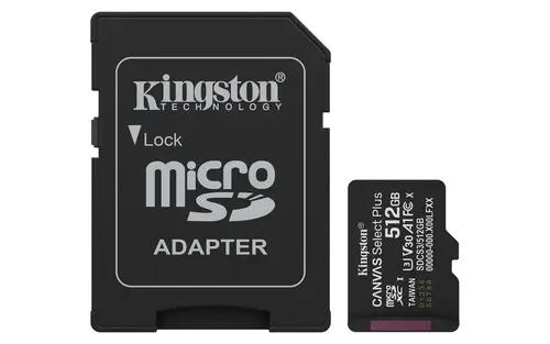 512GB microSDXC Canvas Select Plus Gen3 150MB/s A1 (Incluye adaptador de SD) - Imagen 1