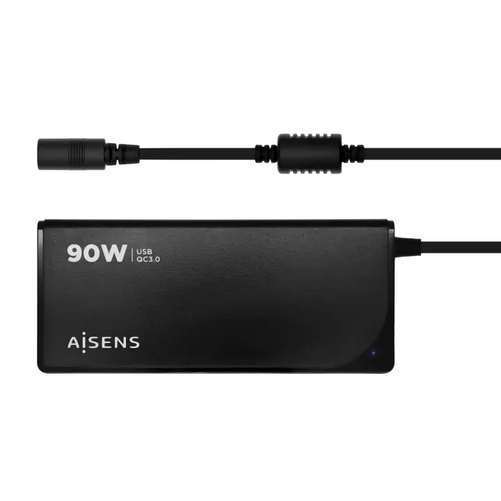 ASLC-90WAUTO-BK adaptador e inversor de corriente Interior 90 W Negro