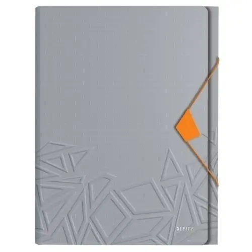 CLASIF.ACORD.LEITZ PP A4 6 SEP.GRIS - Pack de 5 unidades