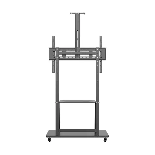 Soporte de Suelo ECO con Rueda, Bandeja para DVD y Soporte de Cámara para Monitor/TV 150Kg de 37-100, Negro - Imagen 5