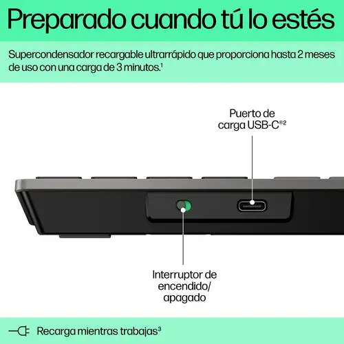 Teclado inalámbrico recargable multidispositivo 725 - Imagen 7