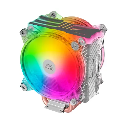 Disipador CPU Triple ARGB, 6 Heatpipes HCT, TDP 220 W, 2 Ventiladores 12 cm, MCPU66 - Imagen 3
