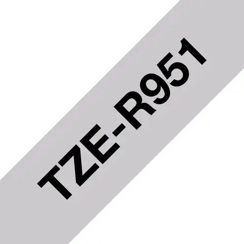 TZE-R951 cinta para impresora de etiquetas Negro sobre plata - Imagen 1