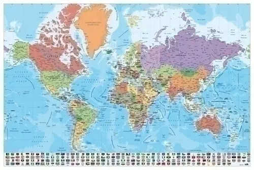 MAPA ERIK MURAL 61x91 F/P MUNDO