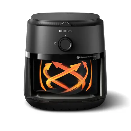 1000 series NA120/00 freidora Sencillo 4,2 L Independiente 1500 W Freidora de aire caliente Negro - Imagen 2