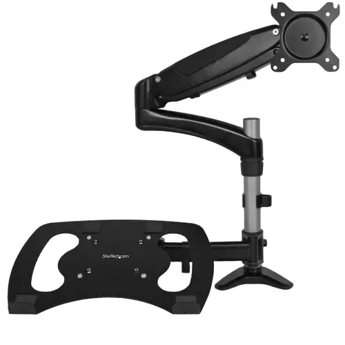 Brazo para un Monitor - Base para Ordenador Portátil con Ajuste de Altura de un Toque - Imagen 2
