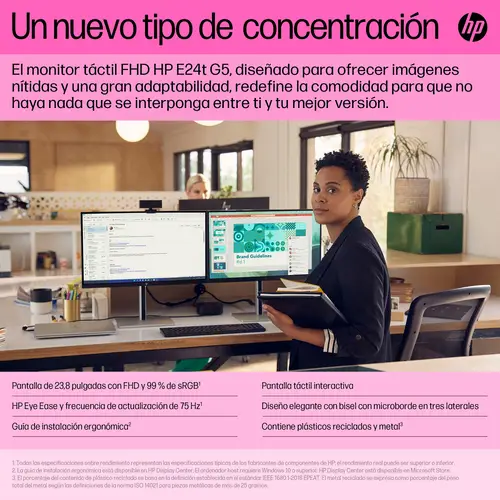 Monitor FHD E24t G5 con pantalla táctil - Imagen 12