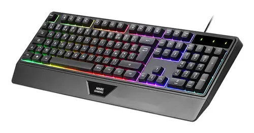 MCP124PRO, Combo Gaming 4en1, Teclado RGB H-Mech con Reposamuñecas, Ratón RGB 3200DPI y Switches HUANO, Auriculares FRGB, Alfombrilla Nanotextil 36x26cm, Multiplataforma, Español, Negro - Imagen 3