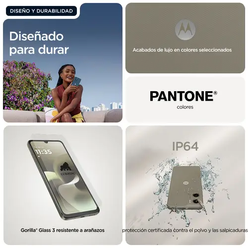 moto g06 power 17,5 cm (6.88") SIM doble Android 15 4G USB Tipo C 4 GB 256 GB 7000 mAh Caqui - Imagen 16