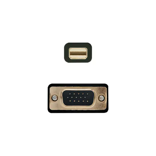 Cable conversor Mini DP A VGA, Mini DP/M - VGA/M, Negro, 2.0m - Imagen 2