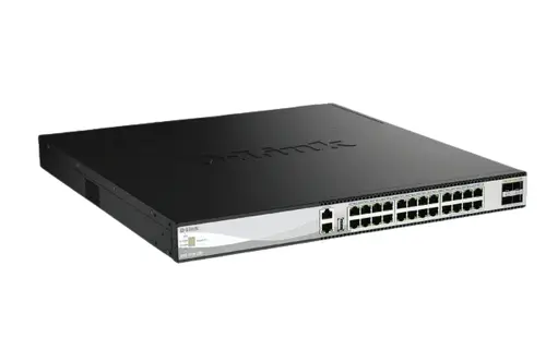 DXS-3130-28P switch Gestionado L3 10G Ethernet (100/1000/10000) Energía sobre Ethernet (PoE) Negro - Imagen 1