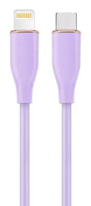 CC-USB2S-CM8PM-1.5M-P cable de conector Lightning 1,5 m Violeta
