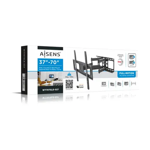 WT70TSLE-027 soporte para TV 177,8 cm (70") Negro - Imagen 7