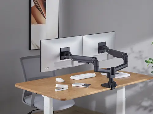 Soporte de sobremesa para monitores dobles de 17«-35», negro - Imagen 7