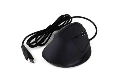 Ratón vertical USB ERGO-V 2400DPI negro - Imagen 3