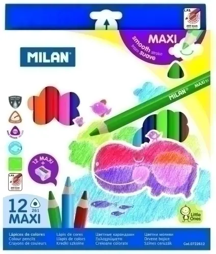 LAPICES COLOR MILAN MAXI TRIANGULAR 12