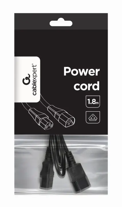 PC-189-VDE cable de transmisión Negro 1,8 m C14 acoplador