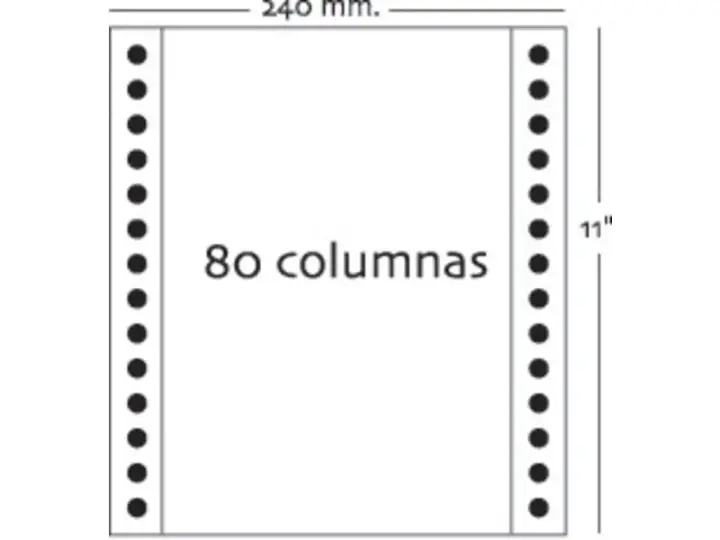 Caja 1000h Papel 3h 240x11 Blanco autocopiativo