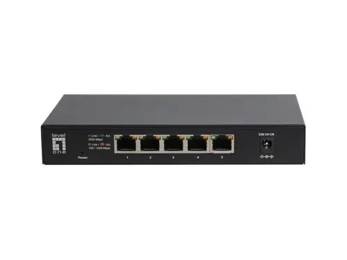 GEU-0525 switch No administrado 2.5G Ethernet (100/1000/2500) Negro - Imagen 2