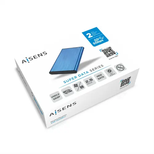 Caja Externa 2,5" ASE-2525BLU 9.5mm SATA a USB 3.0/USB3.1 Gen1, Azul - Imagen 6