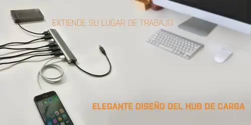 Metal Superspeed USB 3.0 7-Port Hub - Imagen 8