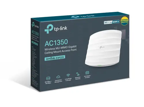 Omada EAP225 punto de acceso inalámbrico 1350 Mbit/s Blanco Energía sobre Ethernet (PoE) - Imagen 5