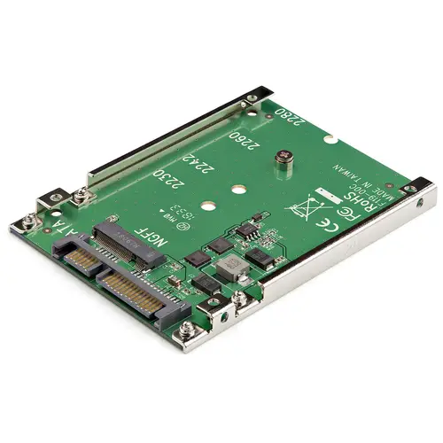 Adaptador de SSD SATA M.2 a SATA de 2.5" - Conversor de M.2 NGFF a SATA - de 7mm - Bracket de Marco Abierto - Adaptador para Disco Duro M.2 - No es Compatible con NVMe - Imagen 1