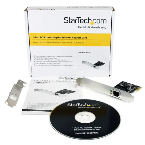 Adaptador Tarjeta de Red NIC PCI Express PCI-e de 1 Puerto Gigabit Ethernet - 1x RJ45 Hembra - Perfil Doble - Imagen 5