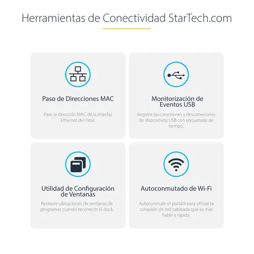 Docking Station KVM USB-C para Portátil - Replicador de Puertos USB Tipo C para 2 Monitores DisplayPort 4K 60Hz - Hub 5x USB - PD 90/45W para 2 Portátiles - Win Mac - Imagen 14