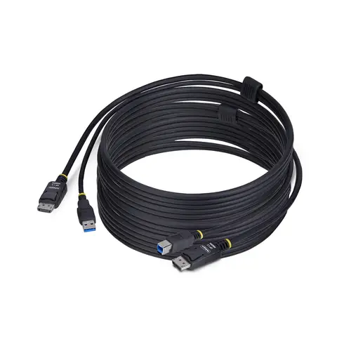 Cable KVM DisplayPort y USB 3.0 5Gbps de 3m - 4K 60Hz - Cable Combo DP 1.2 y USB para Switch Conmutador KVM - Imagen 1