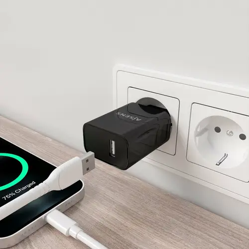 Cargador USB 10W alta eficiencia, 5V/2A, Negro - Imagen 5