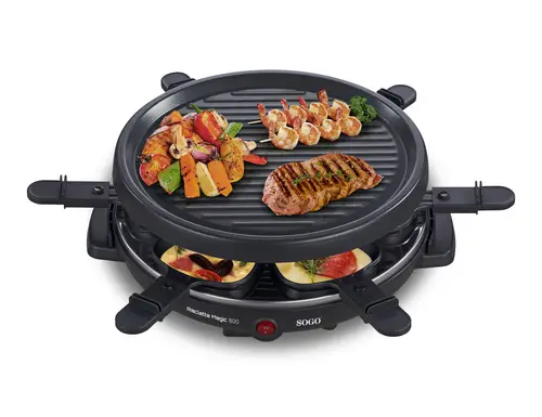 PARILLA RACLETTE SOGO 2 EN 1 RACLETTEMAGIC800 - Imagen 4