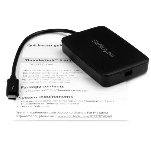 Adaptador Thunderbolt 3 a Thunderbolt 2 de Ordenador Portátil TB3 a Dispositivos TB2 o TB1 - No Reversible - Convertidor Thunderbolt 2/1 - con Certificación TB3 - Win o Mac - Imagen 6