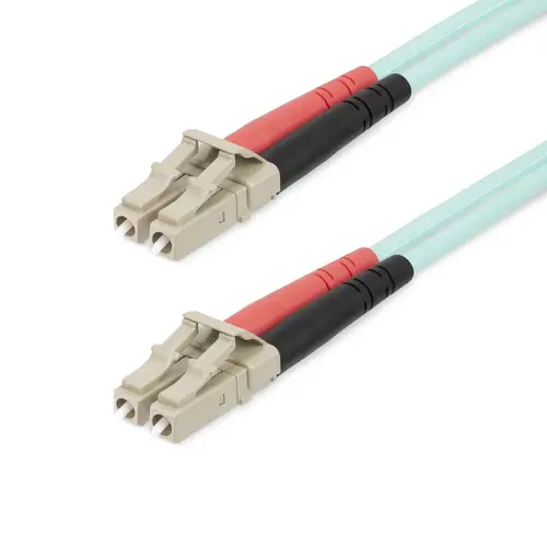 Cable 20m de Fibra Óptica Multimodo Dúplex LC/UPC a LC/UPC OM4 - LSZH - 50/125µm - LOMMF/VCSEL - para Redes de 100G - Low Insertion Loss - LSZH - Imagen 1