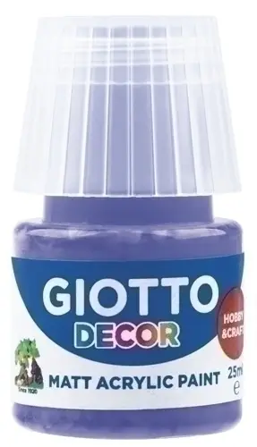 PINTURA ACRIL.GIOTTO 25 ml VIOLETA - Pack de 6 unidades