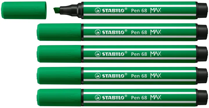 Pen 68 MAX rotulador Verde 5 pieza(s)