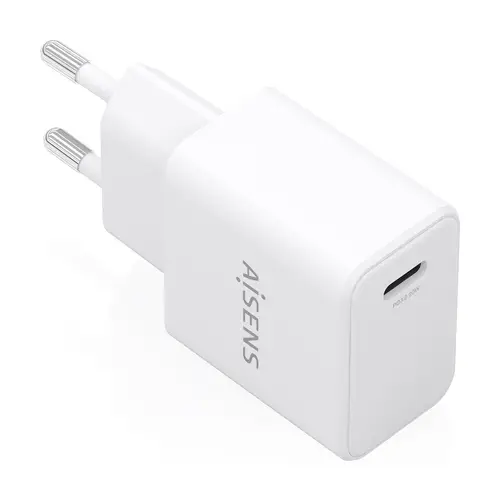 Cargador GaN USB-C PD3.0 1xUSB-C 20W, Blanco - Imagen 1