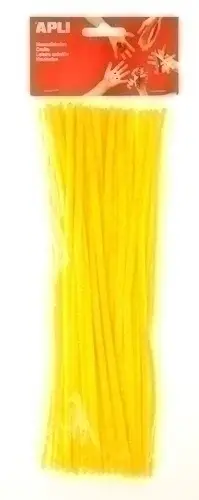 LIMPIA PIPAS APLI AMARILLO 30 cm. B/50 - Pack de 5 unidades