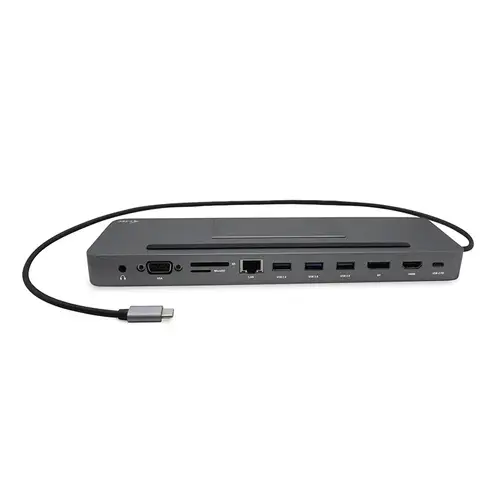 Metal USB-C Ergonomic 4K 3x Display Docking Station + Power Delivery 85 W - Imagen 2