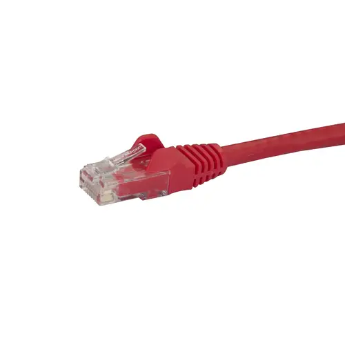 Cable de Red de 0,5m Rojo Cat6 UTP Ethernet Gigabit RJ45 sin Enganches - Imagen 2