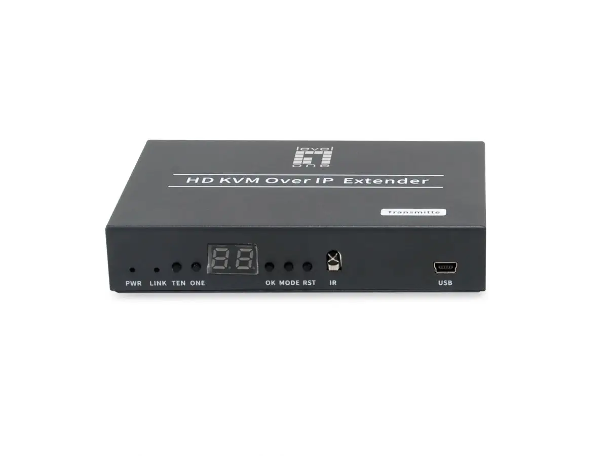 HVE-6701T extensor audio/video Transmisor de señales AV Negro