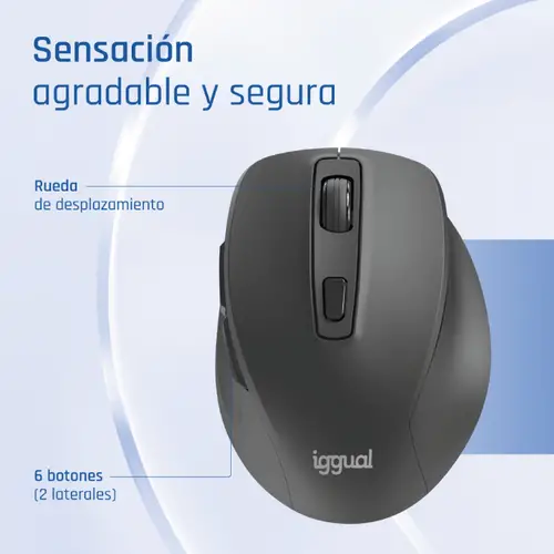 Ratón inalámbrico ERGO-SILENT-6D 1600DPI - Imagen 8