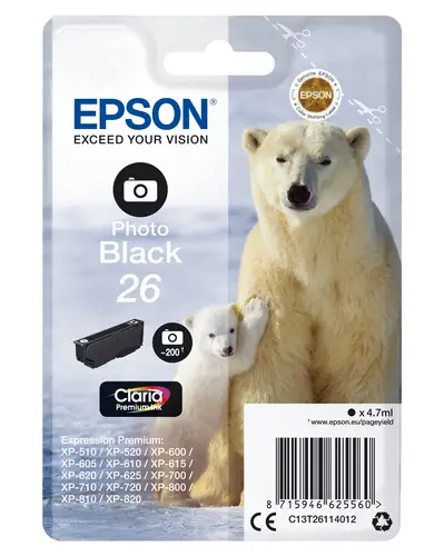 Polar bear Cartucho 26 negro foto - Imagen 1