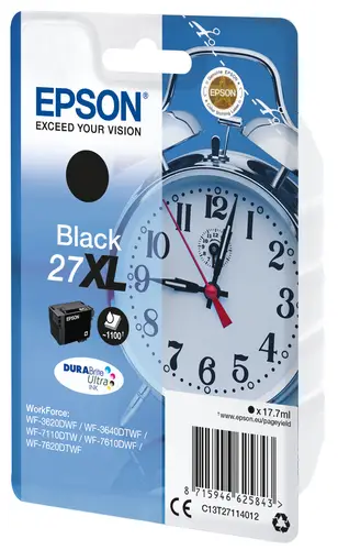 Alarm clock Singlepack Black 27XL DURABrite Ultra Ink - Imagen 2